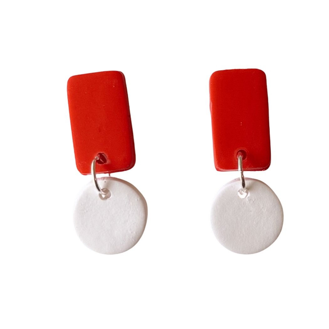 Sweet Tree Reign, handcrafted polymer clay earrings