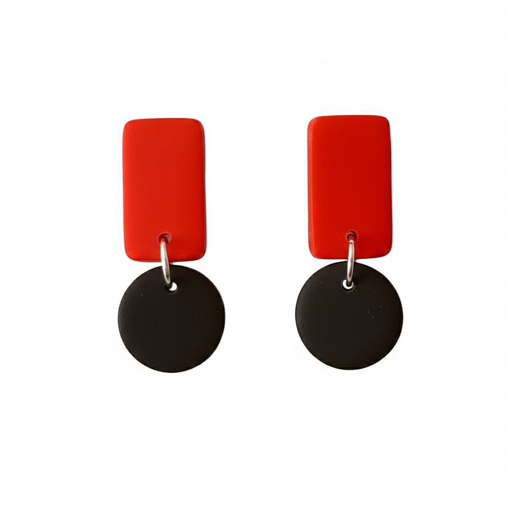 Sweet Tree Reign, handcrafted polymer clay earrings
