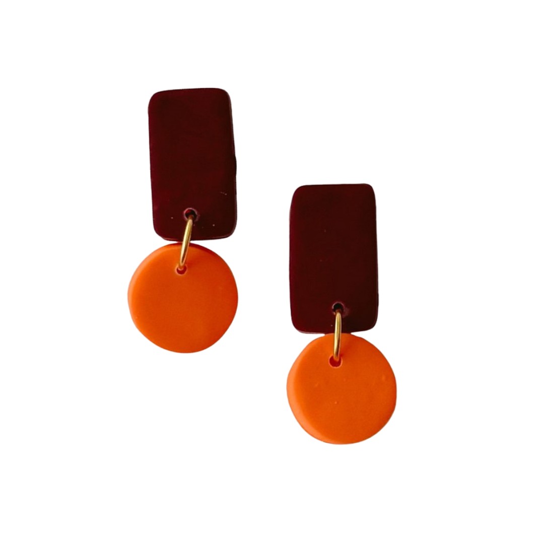 Sweet Tree Reign, handcrafted polymer clay earrings