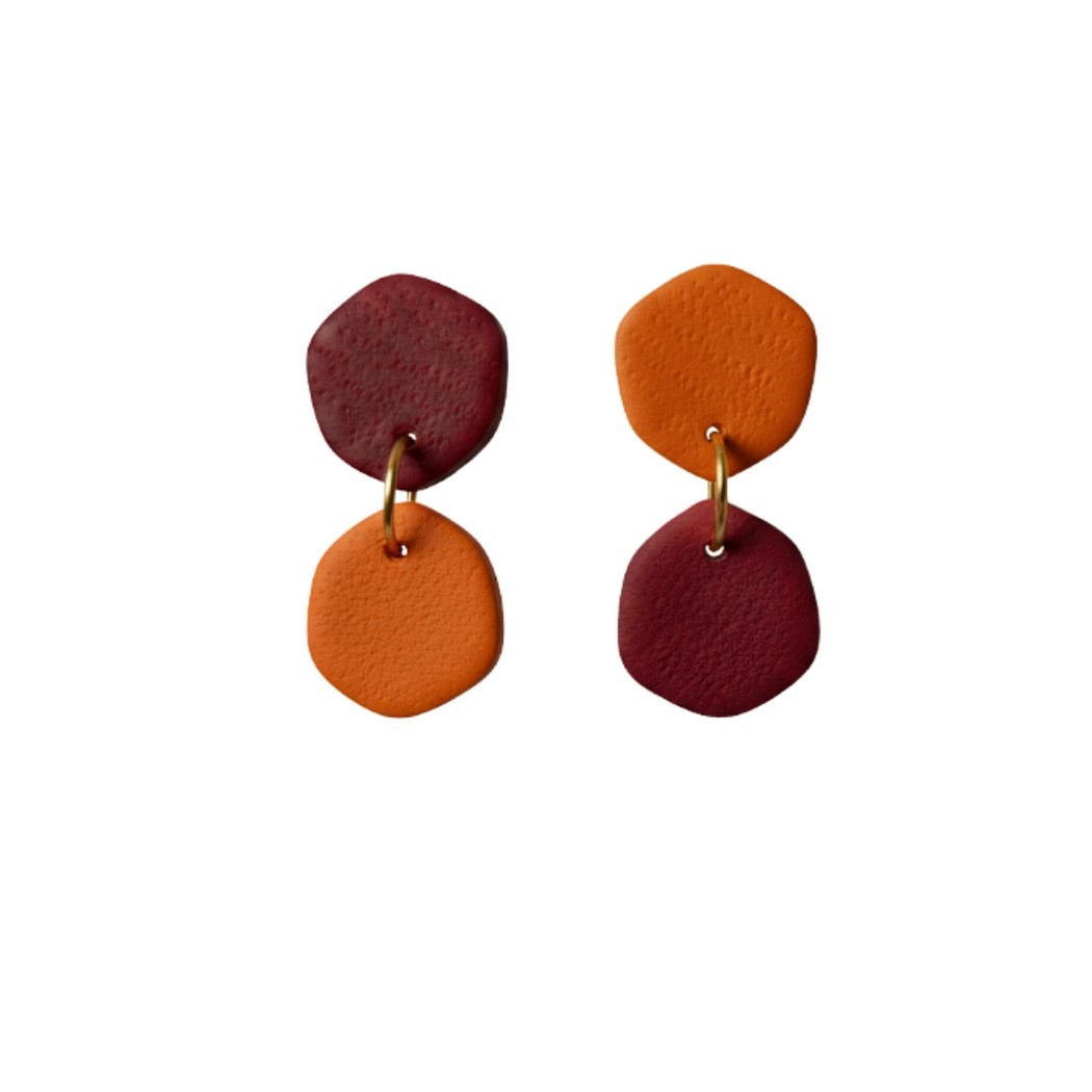 Sweet Tree Laine, handcrafted polymer clay earrings
