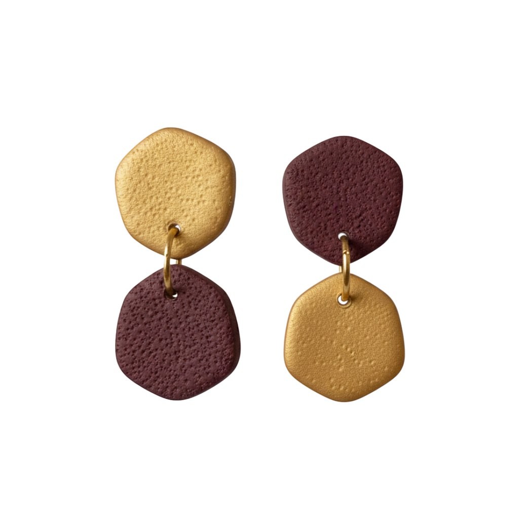 Sweet Tree Laine, handcrafted polymer clay earrings
