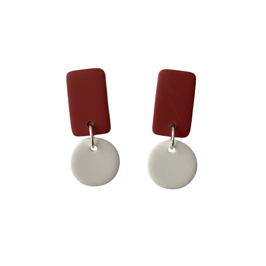 Sweet Tree Reign, handcrafted polymer clay earrings