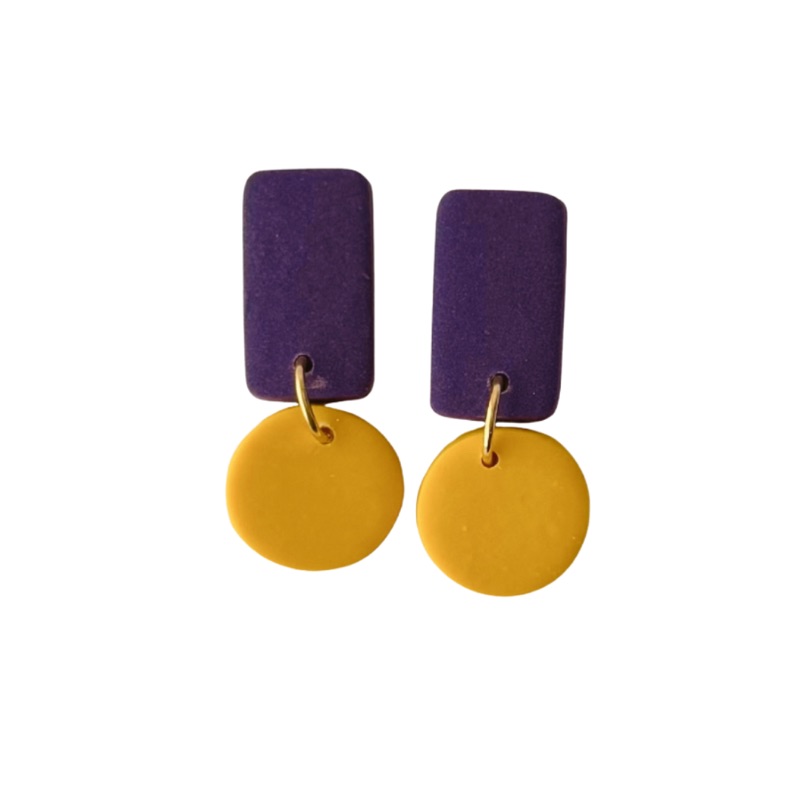 Sweet Tree Reign, handcrafted polymer clay earrings