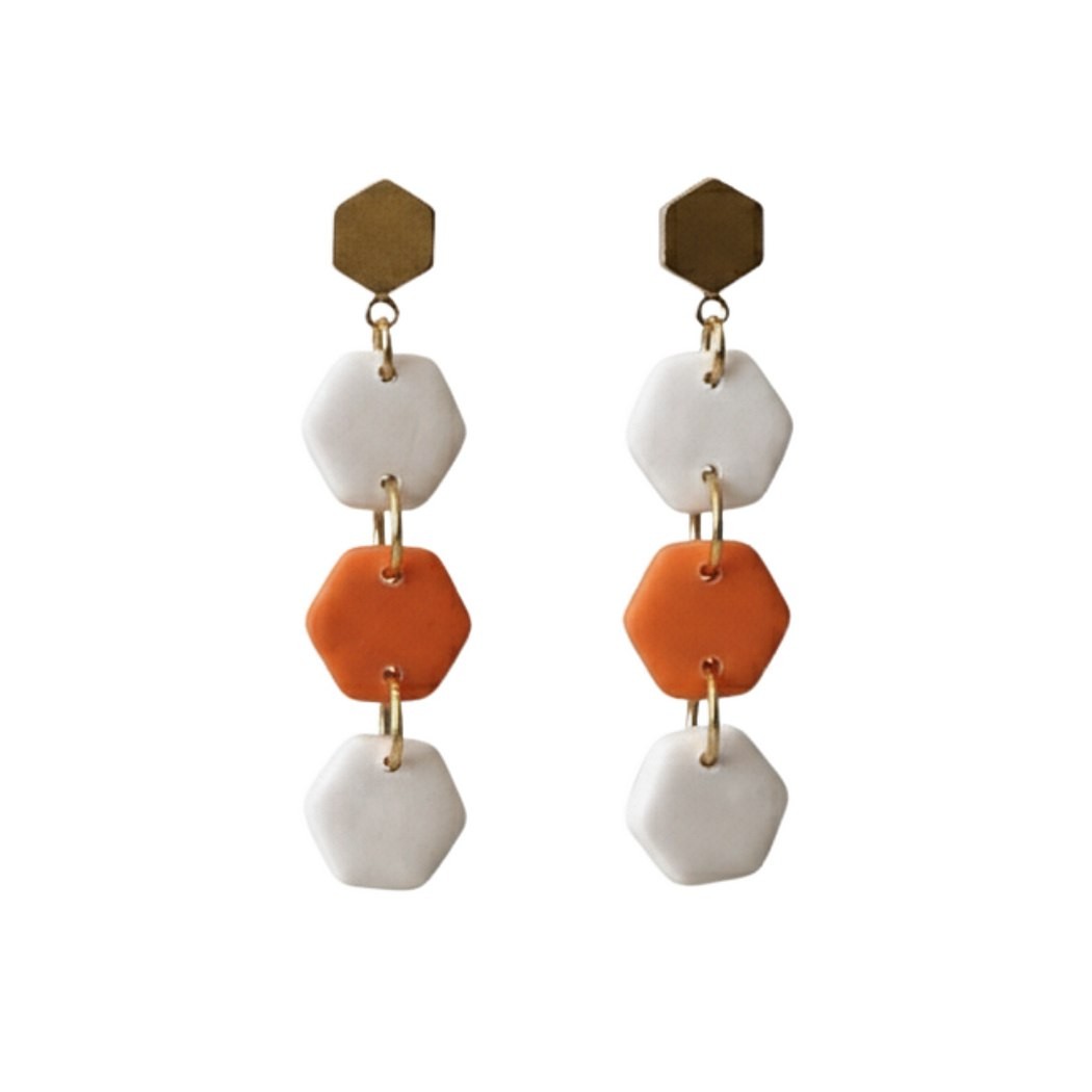 Sweet Tree Coco, handcrafted polymer clay earrings