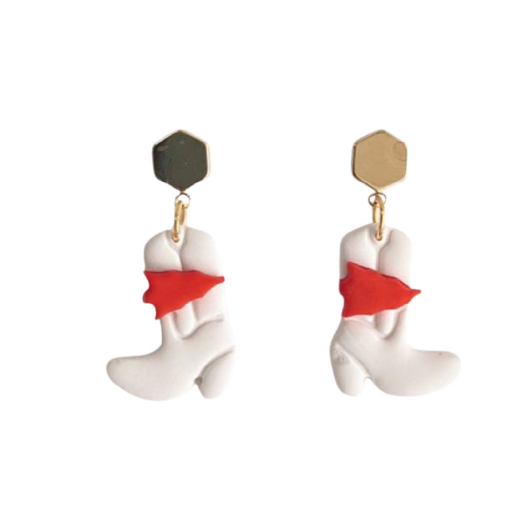 Sweet Tree Patsy, handcrafted polymer clay earrings