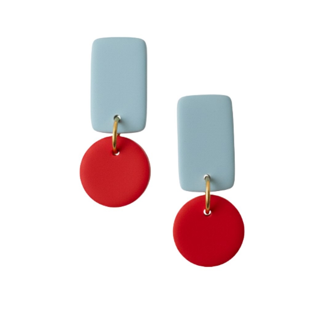 Sweet Tree Reign, handcrafted polymer clay earrings
