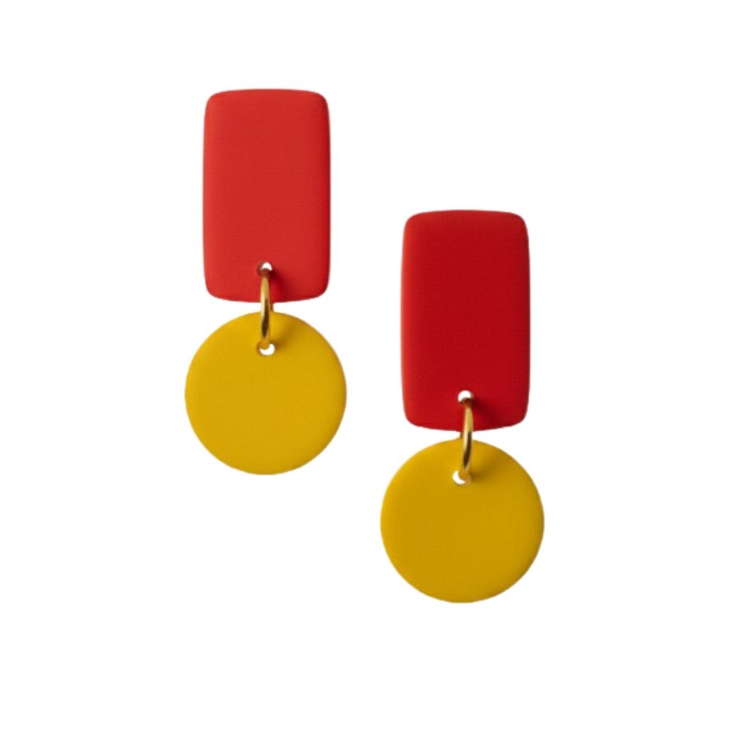 Sweet Tree Reign, handcrafted polymer clay earrings