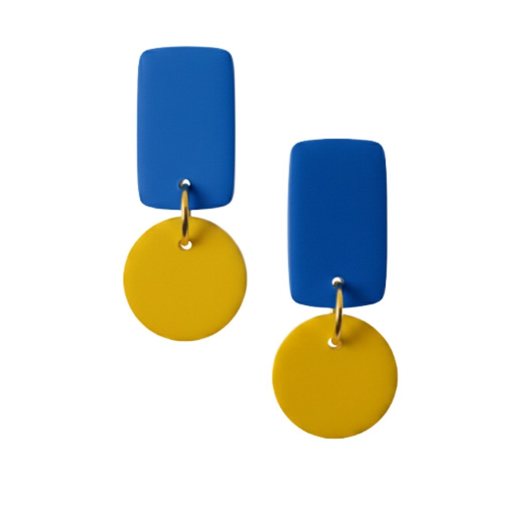 Sweet Tree Reign, handcrafted polymer clay earrings