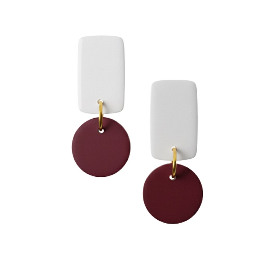 Sweet Tree Reign, handcrafted polymer clay earrings