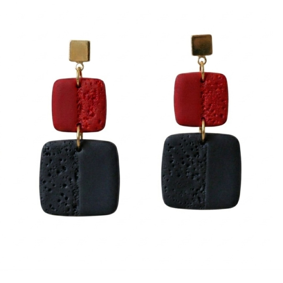 Sweet Tree Leah, handcrafted polymer clay earrings