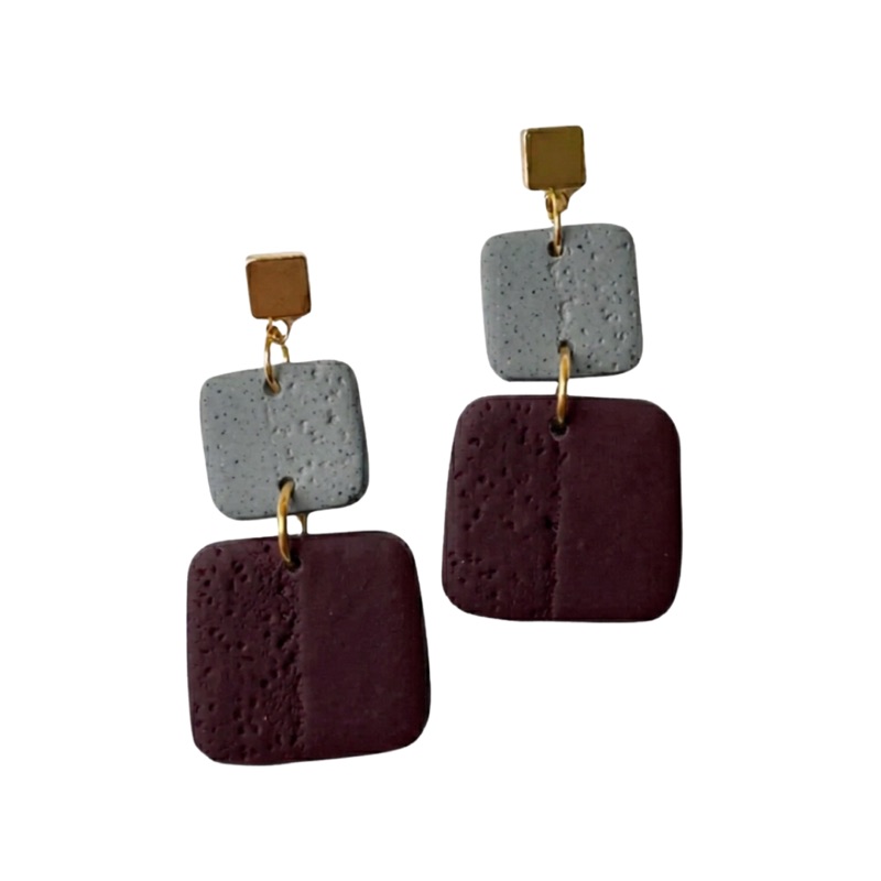 Sweet Tree Leah, handcrafted polymer clay earrings