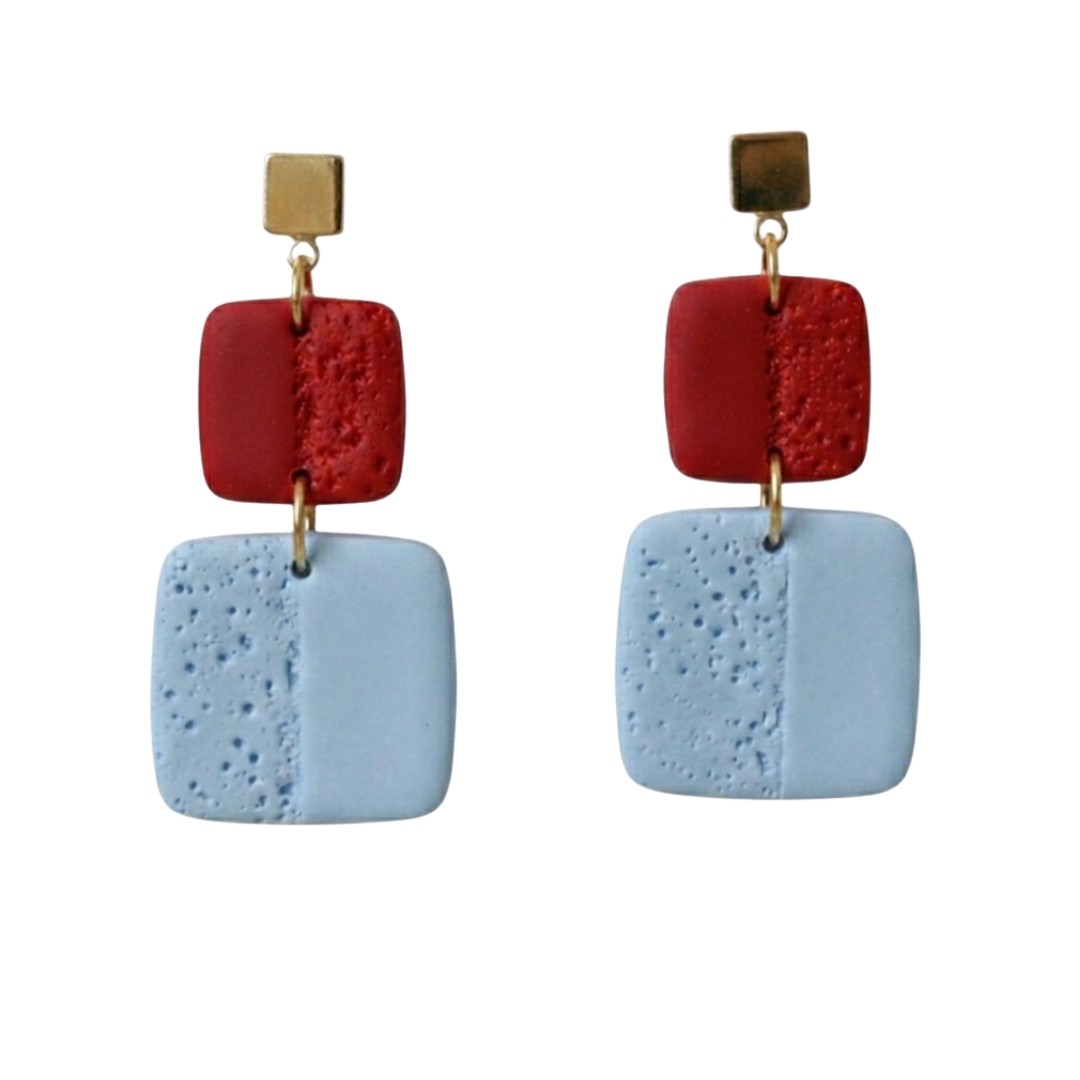 Sweet Tree Leah, handcrafted polymer clay earrings