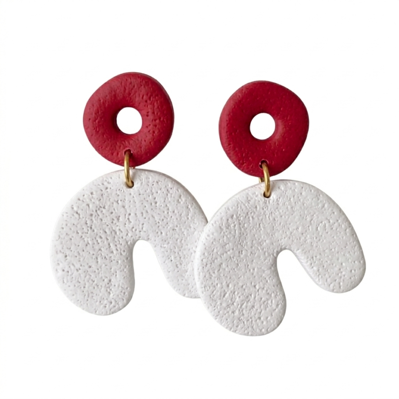 Sweet Tree Cadee, handcrafted polymer clay earrings
