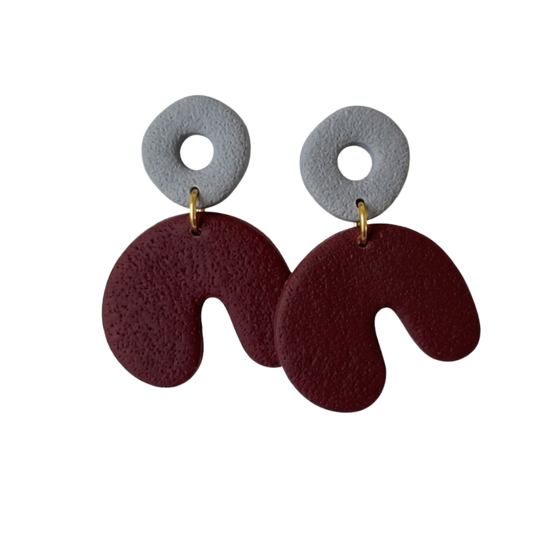 Sweet Tree Cadee, handcrafted polymer clay earrings