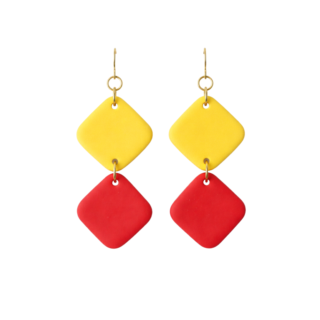 Sweet Tree Ellison, handcrafted polymer clay earrings
