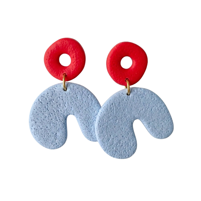Sweet Tree Cadee, handcrafted polymer clay earrings