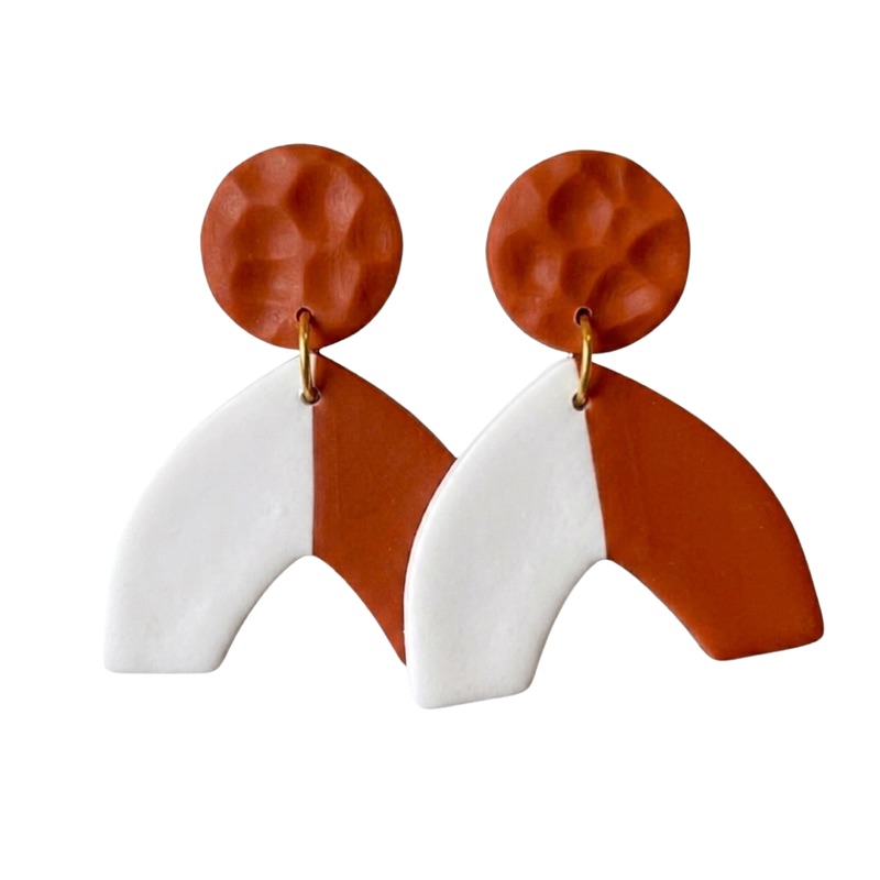 Sweet Tree Addyson, handcrafted polymer clay earrings
