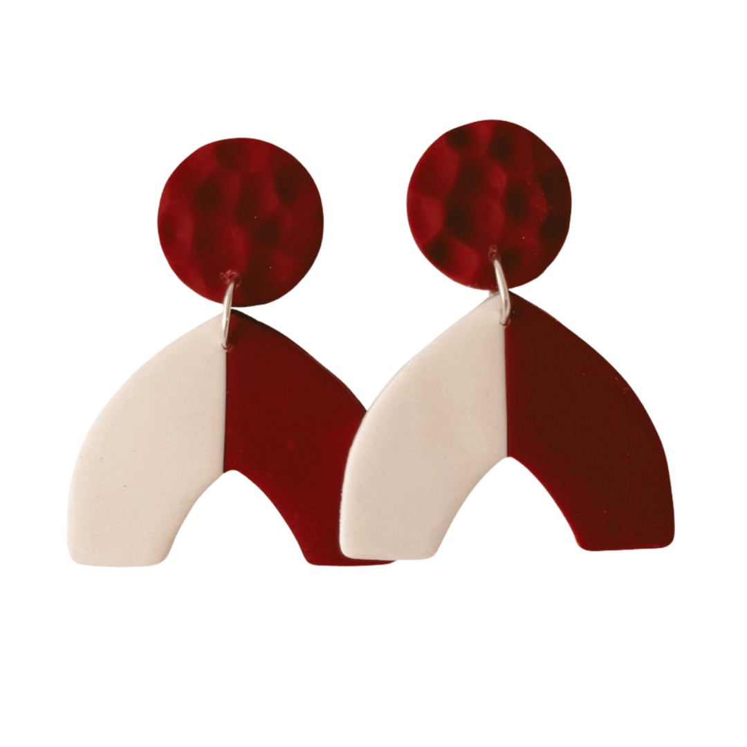 Sweet Tree Addyson, handcrafted polymer clay earrings