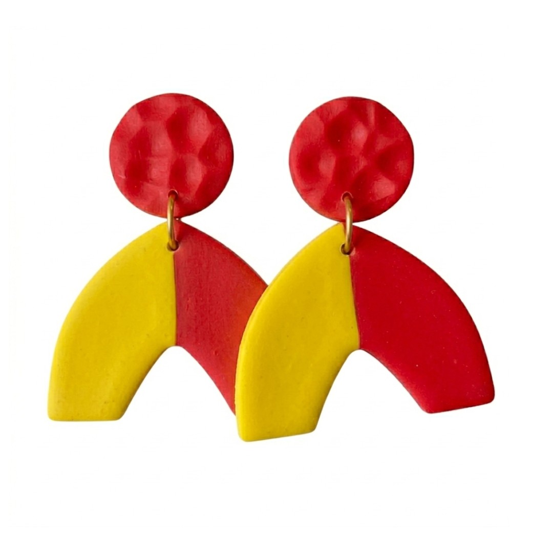 Sweet Tree Addyson, handcrafted polymer clay earrings