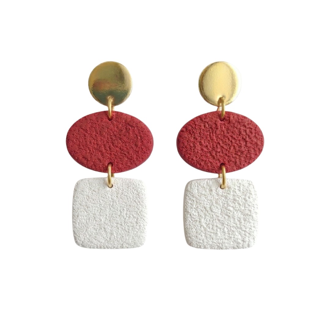 Sweet Tree Ann, handcrafted polymer clay earrings