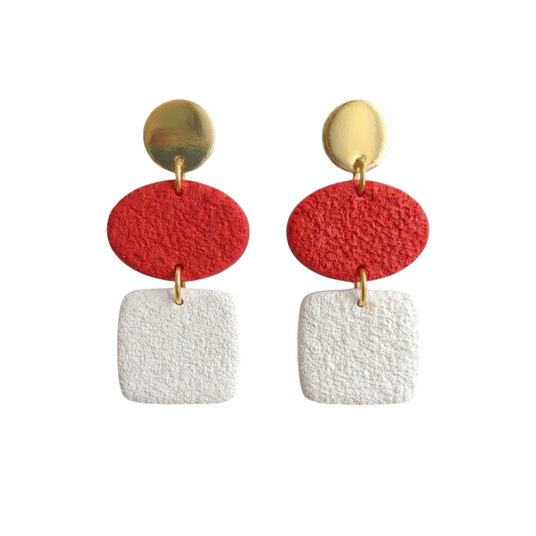 Sweet Tree Ann, handcrafted polymer clay earrings