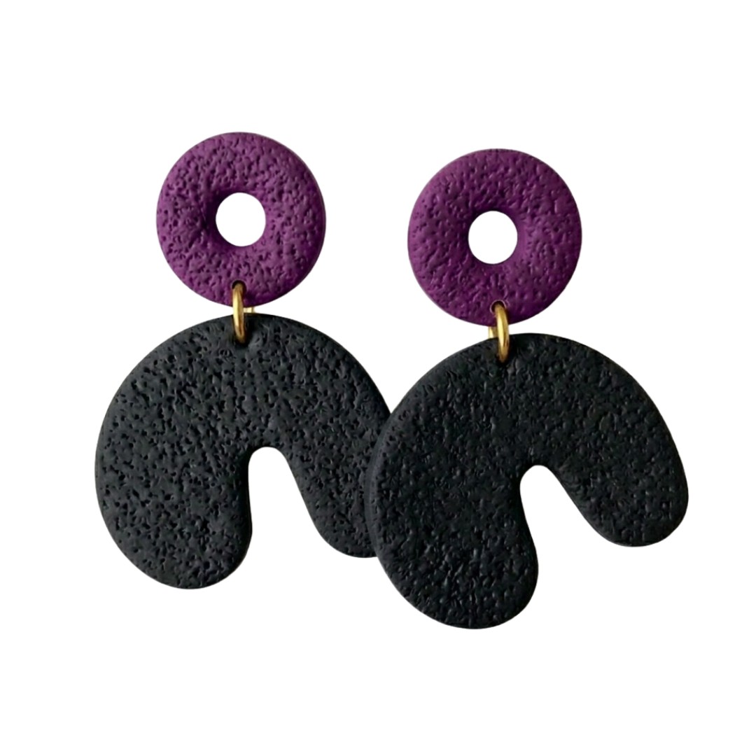Sweet Tree Cadee, handcrafted polymer clay earrings