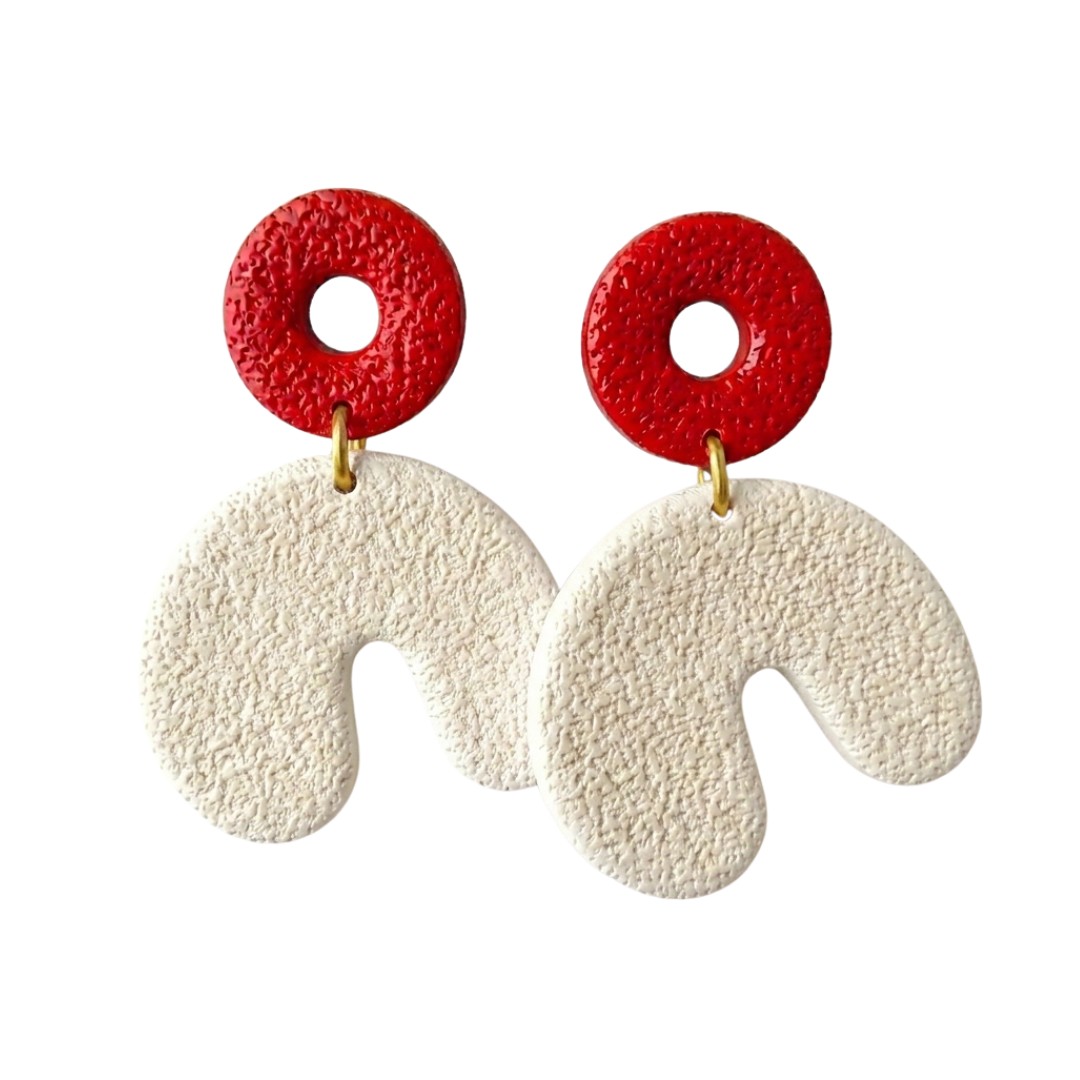 Sweet Tree Cadee, handcrafted polymer clay earrings