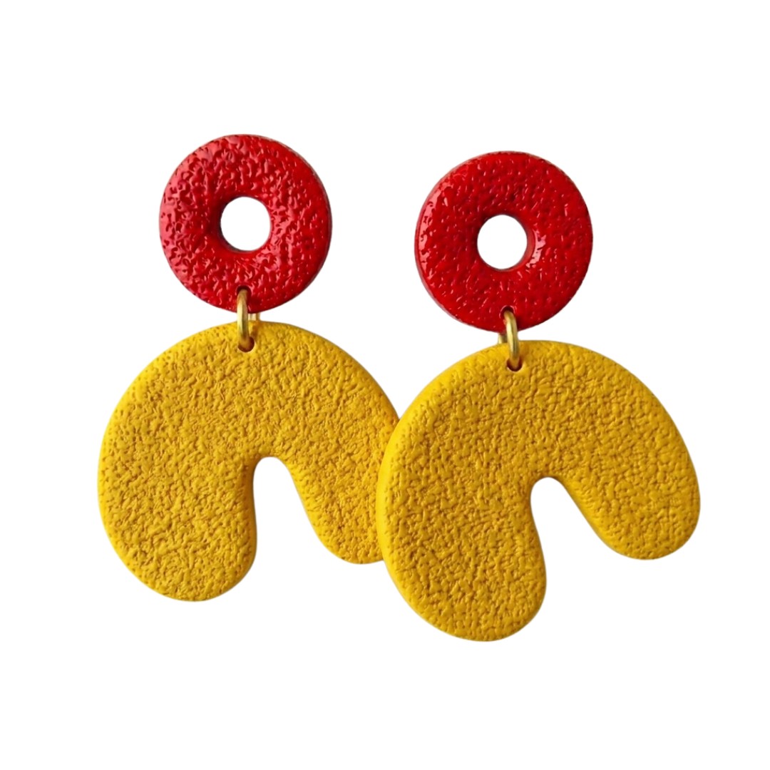 Sweet Tree Cadee, handcrafted polymer clay earrings