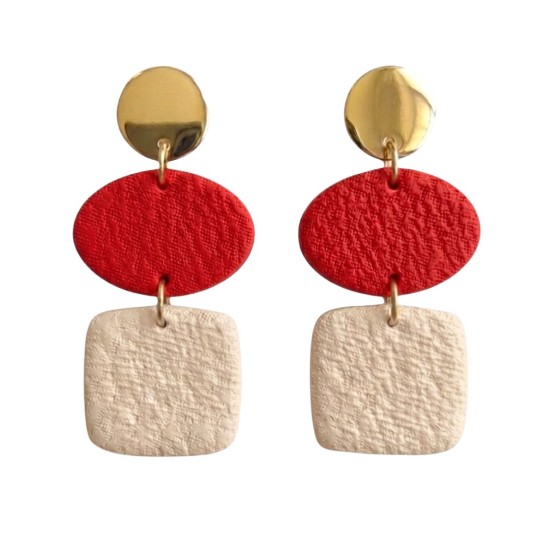 Sweet Tree Ann, handcrafted polymer clay earrings