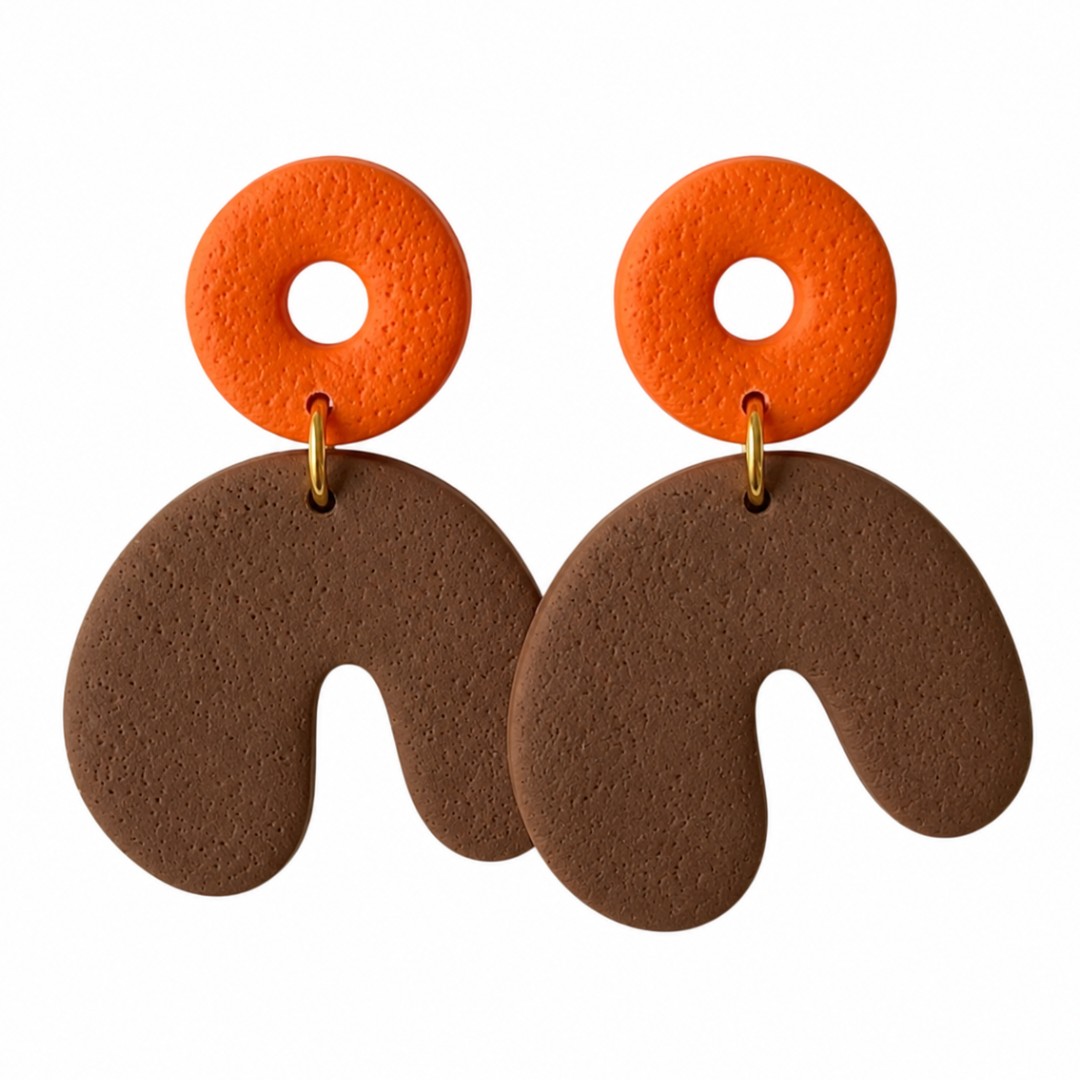 Sweet Tree Cadee, handcrafted polymer clay earrings