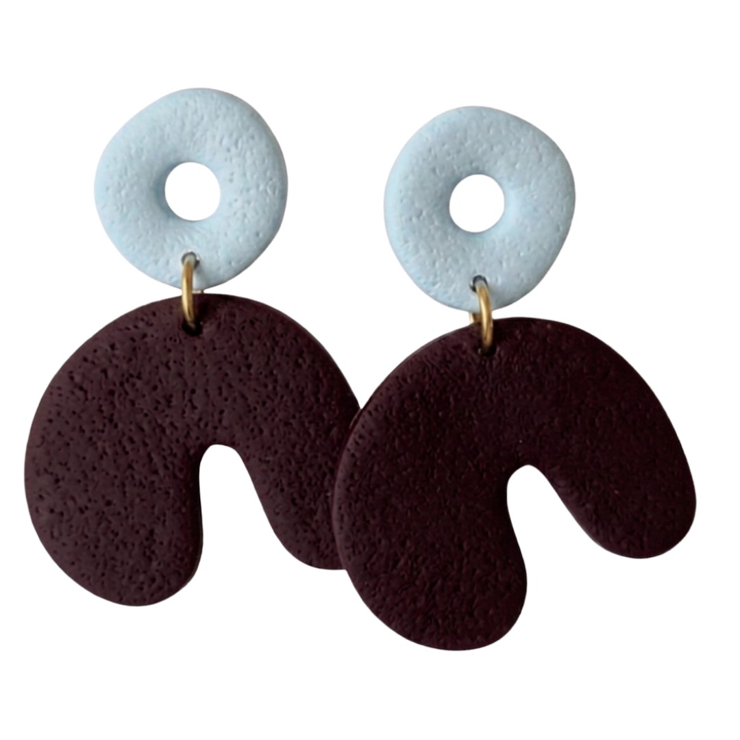 Sweet Tree Cadee, handcrafted polymer clay earrings