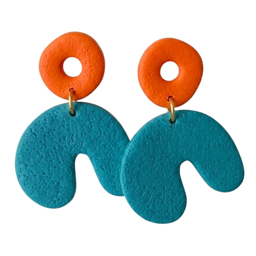 Sweet Tree Cadee, handcrafted polymer clay earrings