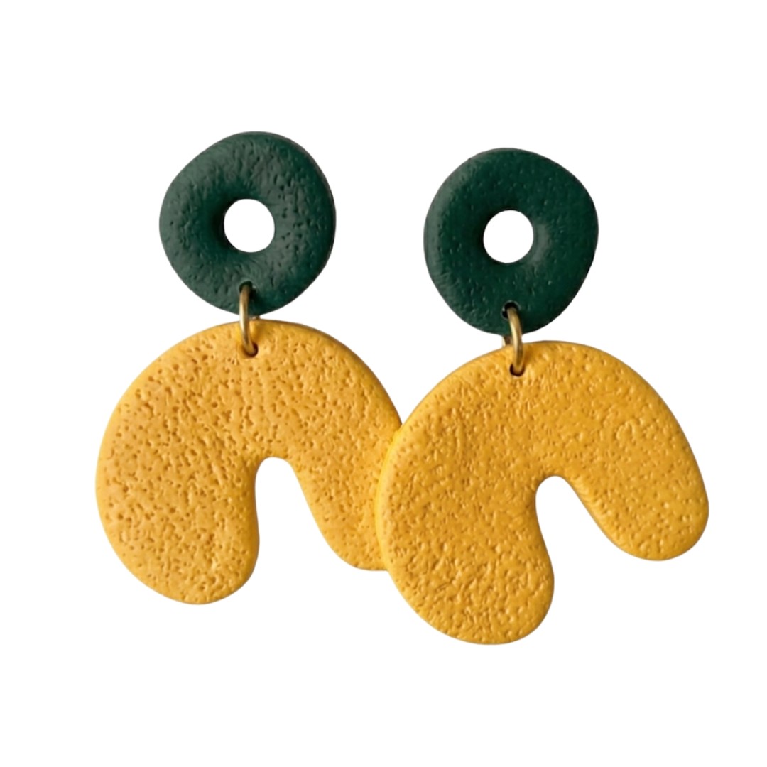 Sweet Tree Cadee, handcrafted polymer clay earrings