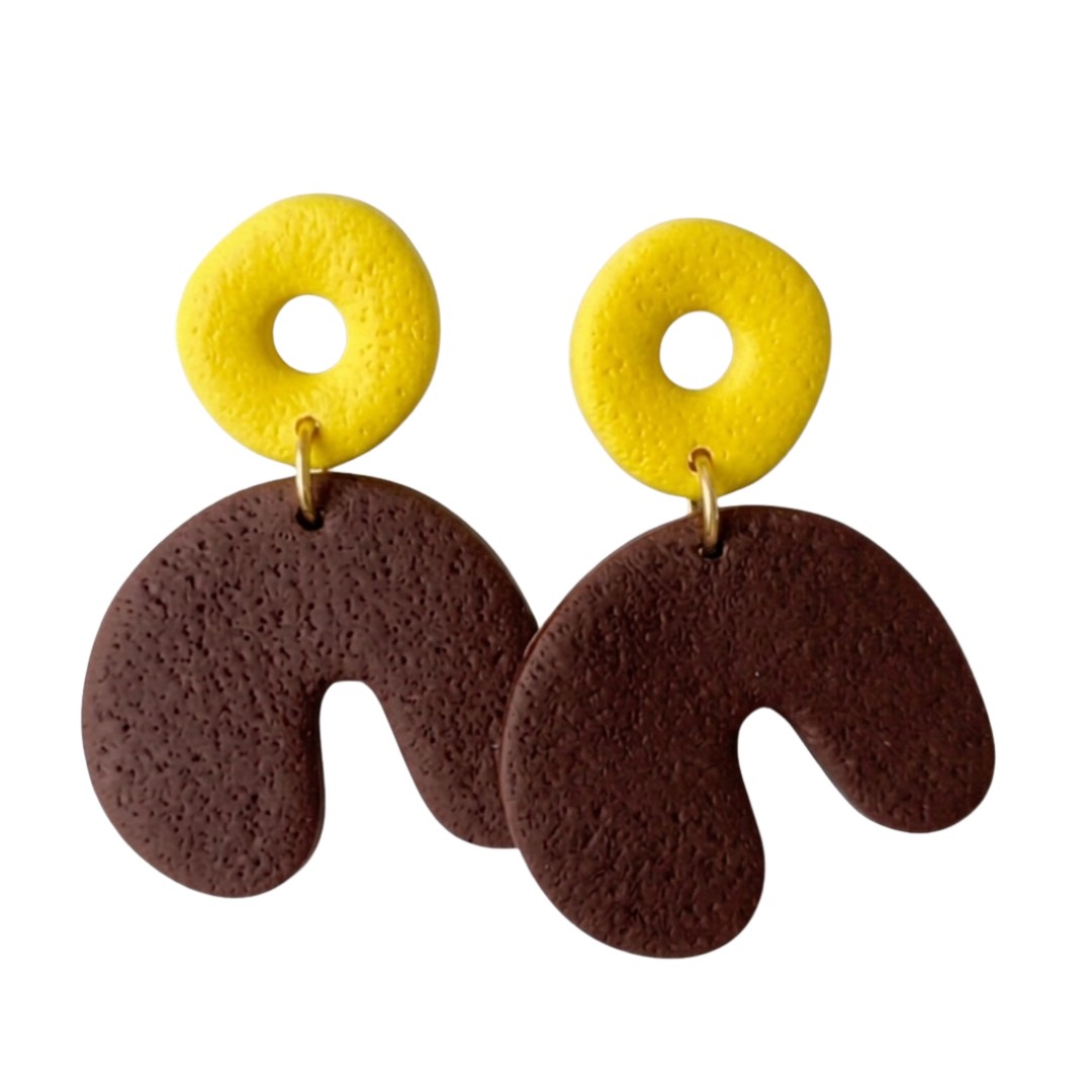 Sweet Tree Cadee, handcrafted polymer clay earrings