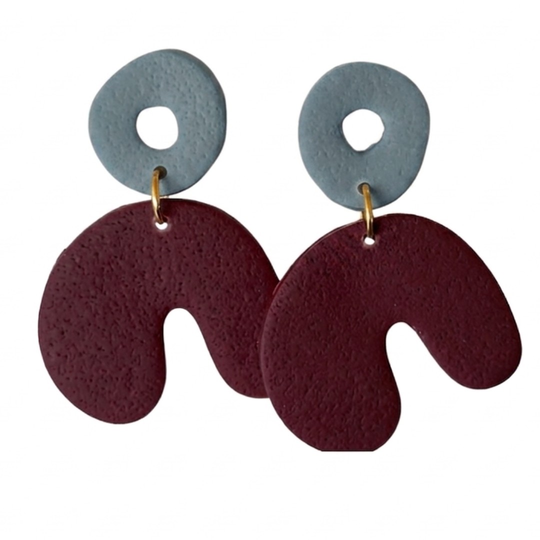 Sweet Tree Cadee, handcrafted polymer clay earrings