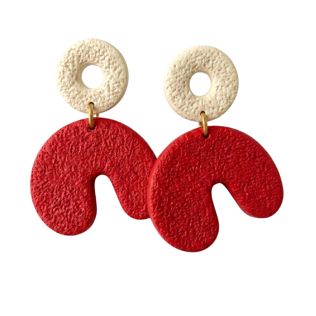 Sweet Tree Cadee, handcrafted polymer clay earrings
