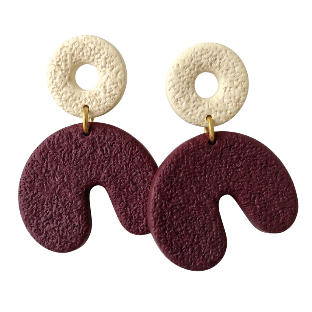 Sweet Tree Cadee, handcrafted polymer clay earrings