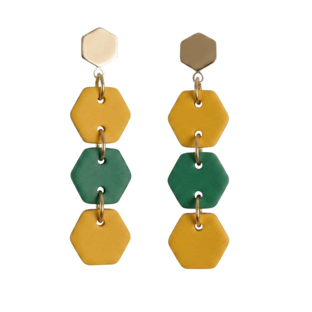 Sweet Tree Coco, handcrafted polymer clay earrings