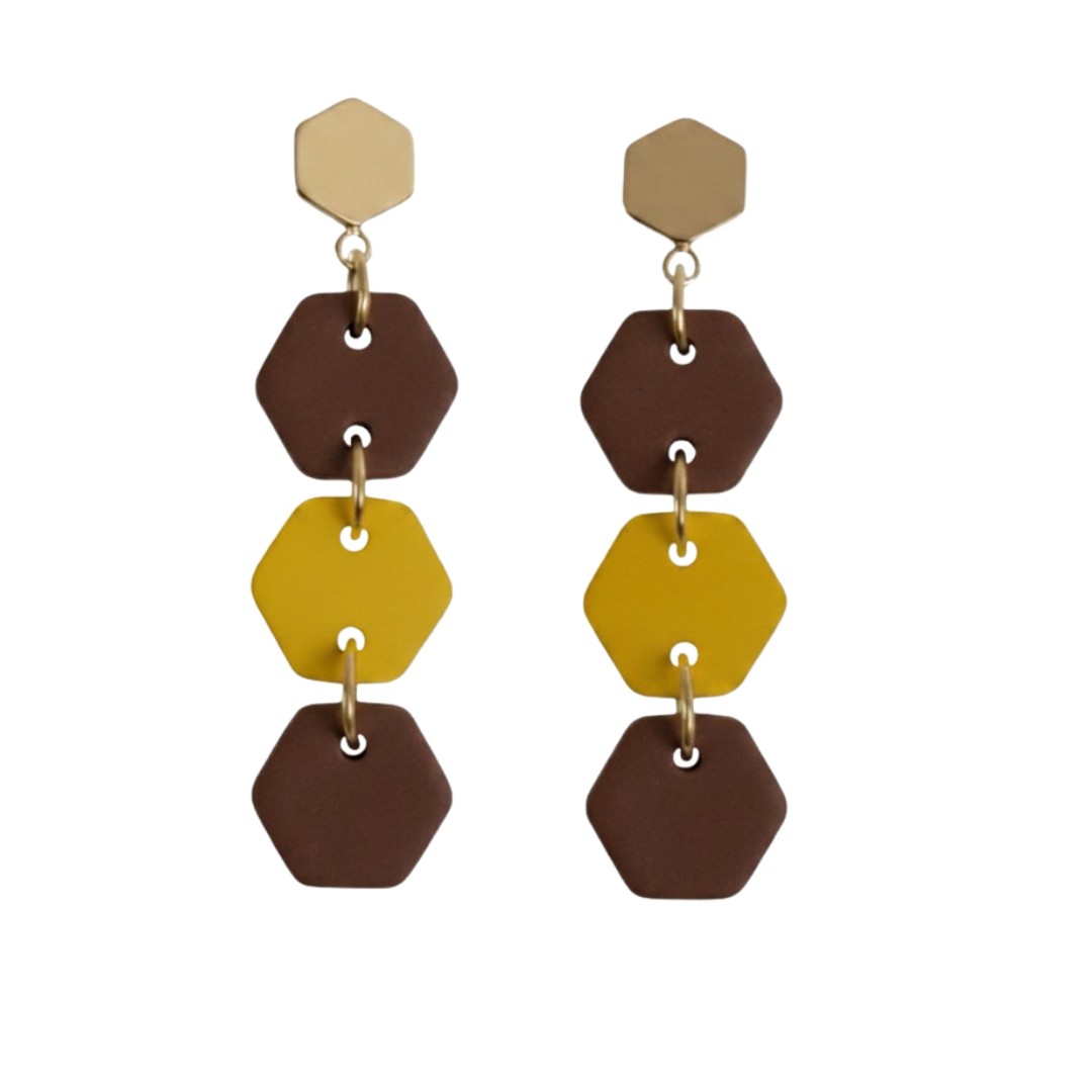 Sweet Tree Coco, handcrafted polymer clay earrings