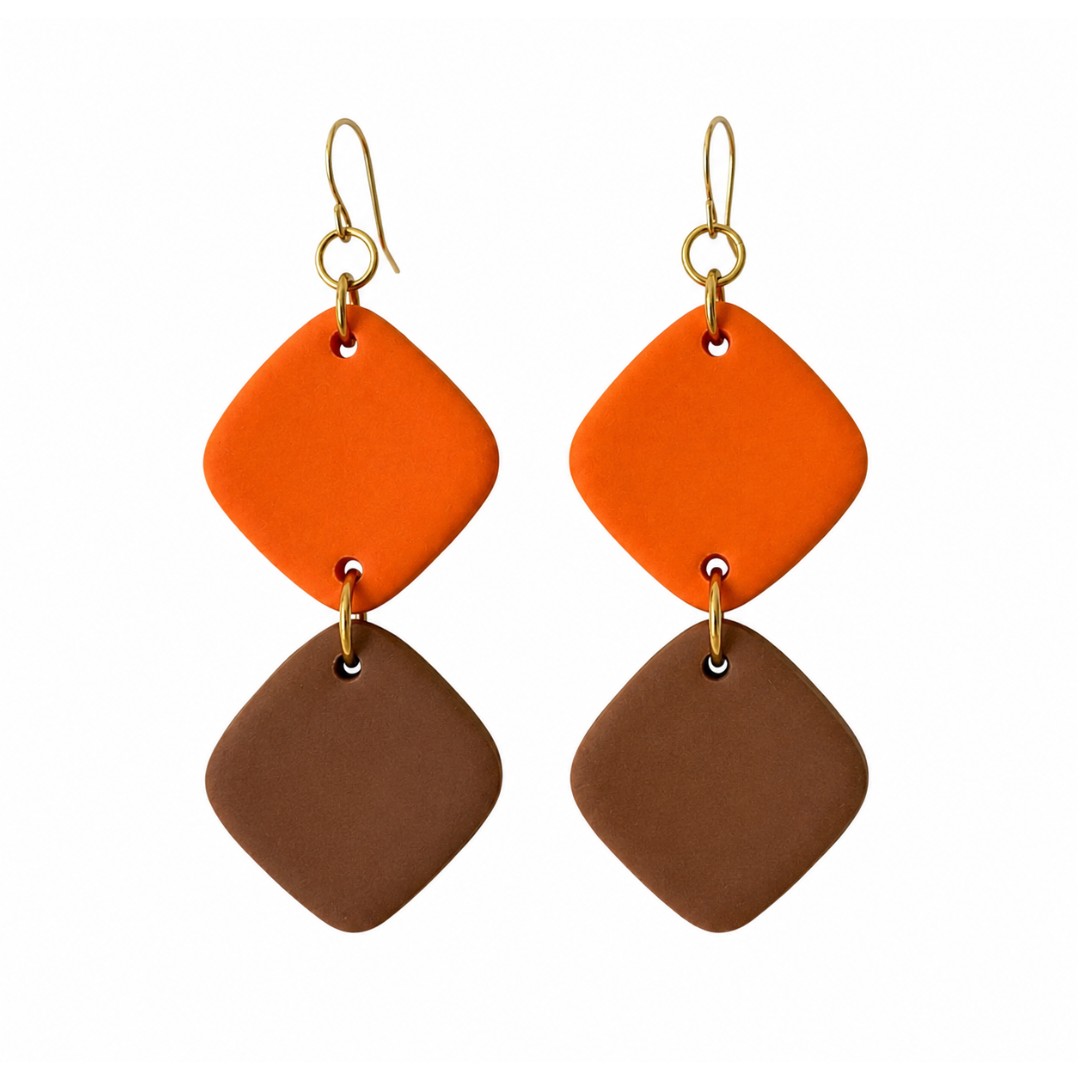 Sweet Tree Ellison, handcrafted polymer clay earrings