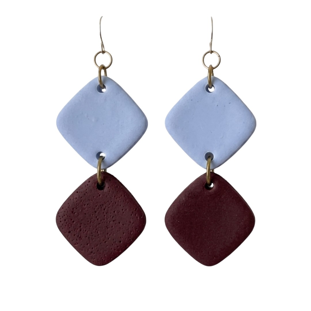 Sweet Tree Ellison, handcrafted polymer clay earrings