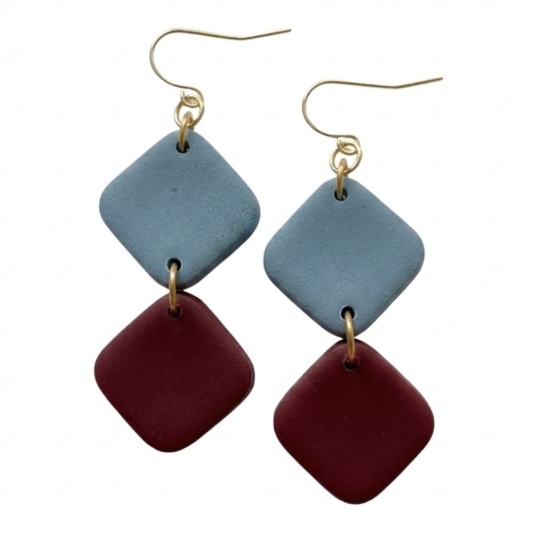 Sweet Tree Ellison, handcrafted polymer clay earrings