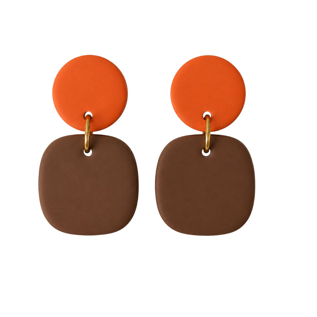 Sweet Tree Gemma, handcrafted polymer clay earrings
