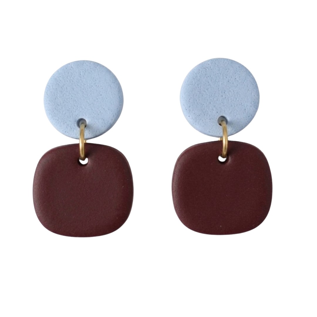 Sweet Tree Gemma, handcrafted polymer clay earrings