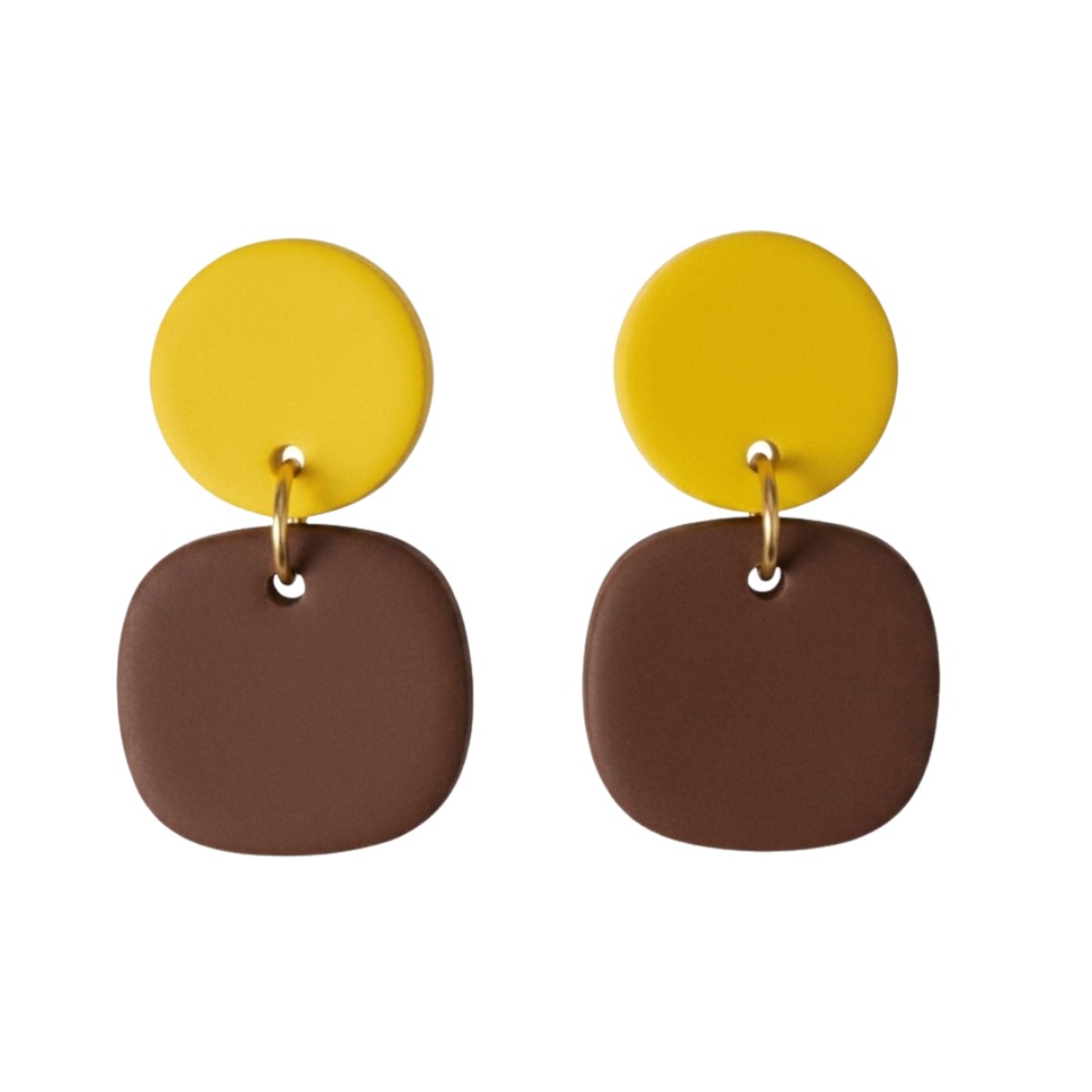 Sweet Tree Gemma, handcrafted polymer clay earrings