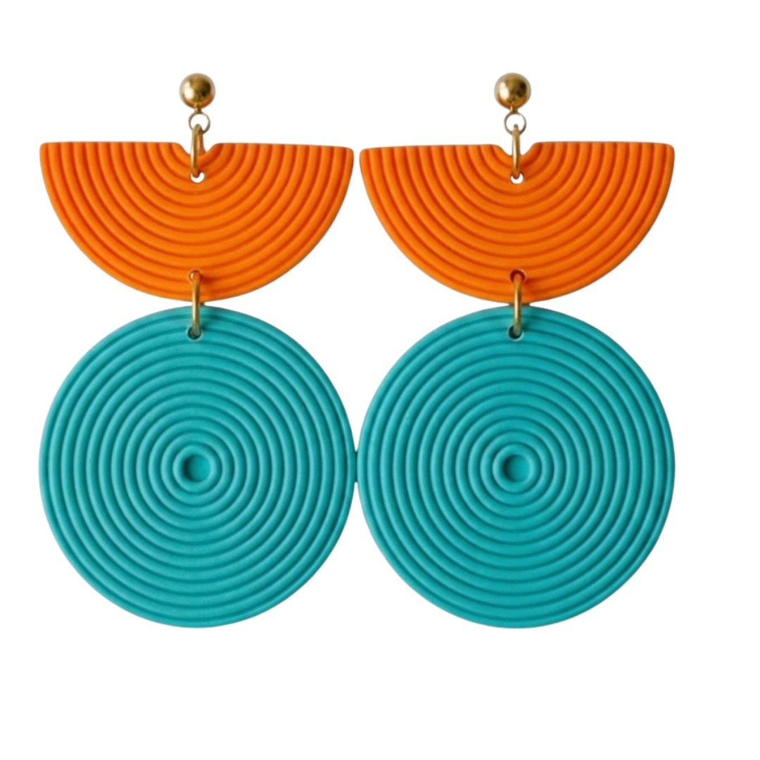 Sweet Tree Hallie, handcrafted polymer clay earrings