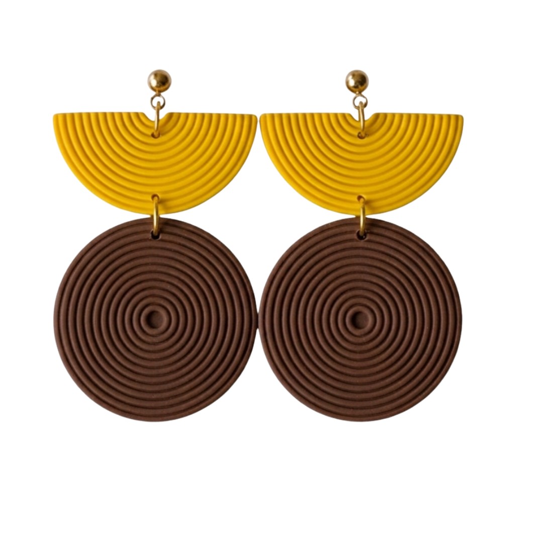 Sweet Tree Hallie, handcrafted polymer clay earrings