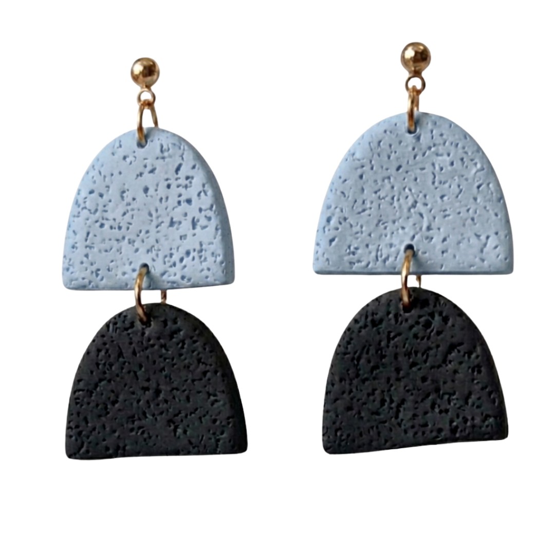 Sweet Tree Hazel, handcrafted polymer clay earrings
