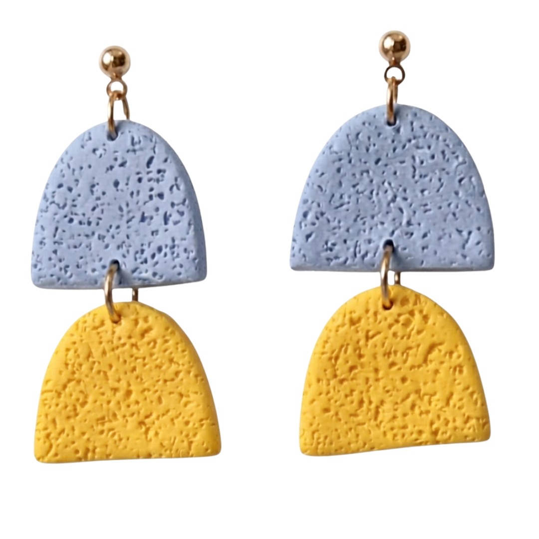 Sweet Tree Hazel, handcrafted polymer clay earrings