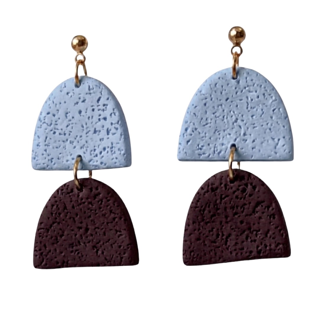 Sweet Tree Hazel, handcrafted polymer clay earrings